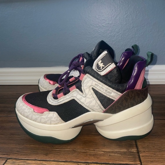 RARE Chunky y2k sneakers Michael Kors sneakers y2k style platform sneakers - Picture 4 of 11